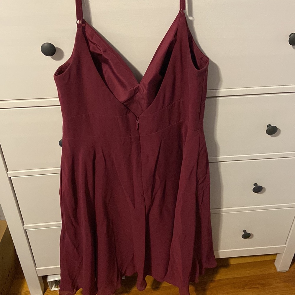 Azazie Emmy Dress in Raspberry - Picture 2 of 2